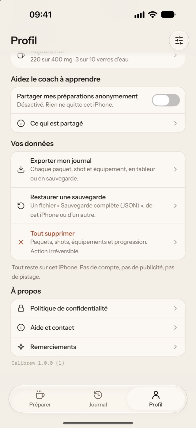 CONFIDENTIALITÉ