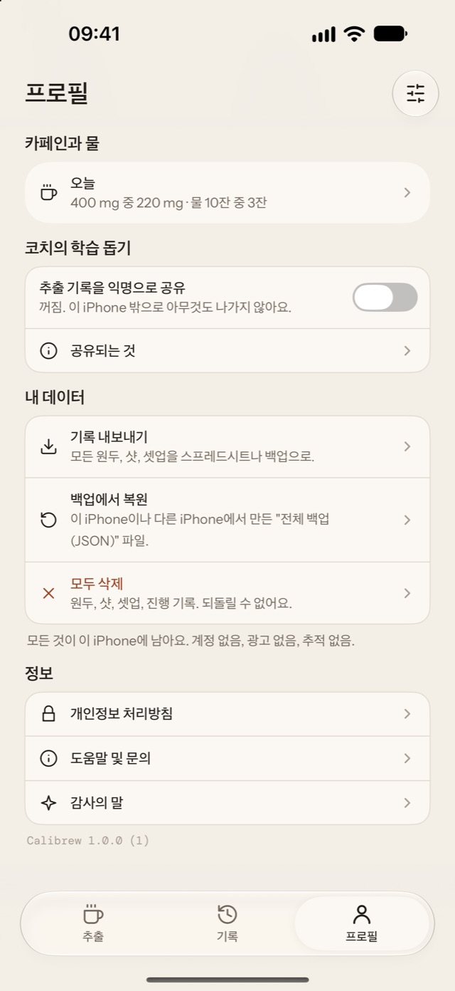 개인정보